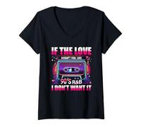 Mujer Si el Amor no se Siente como R&B de los 90, no Quiero Camiseta Cuello V