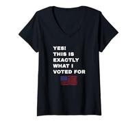 Mujer Sí, Esto es lo Que voté por el Presidente Pro-Republicano Camiseta Cuello V