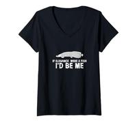 Mujer Si la Elegancia Fuera un pez, sería yo Ictiología Amante de Arapaima Camiseta Cuello V