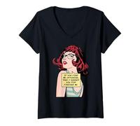 Mujer Si me encuentras Ofensivo, te sugiero Que Dejes de encontrarme Camiseta Cuello V