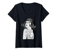 Mujer Si me encuentras Ofensivo, te sugiero Que Dejes de encontrarme Camiseta Cuello V