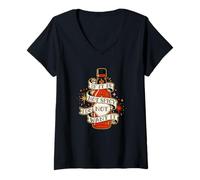 Mujer Si no es Picante, no lo Quiero Amante de la Salsa Picante Picante Camiseta Cuello V