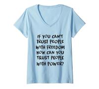 Mujer Si no Puedes Confiar en la Gente confía en ti Mismo Motivacional Camiseta Cuello V