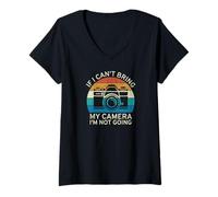 Mujer Si no puedo traer mi cámara, no voy a ser divertido fotógrafo Camiseta Cuello V