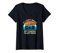 Mujer Si no puedo traer mi cámara, no voy a ser divertido fotógrafo Camiseta Cuello V
