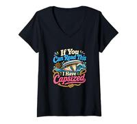 Mujer Si Puedes Leer Esto, he volcado velero Camiseta Cuello V