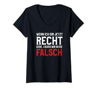 Mujer Si te doy la razón, Ambos Estamos equivocados. Camiseta Cuello V