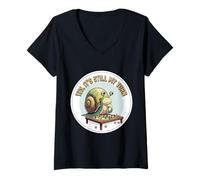 Mujer Si Todavía Es Mi Turno Divertido Caracol Jugar Juegos De Mesa Amante Camiseta Cuello V