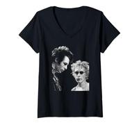 Mujer SID Vicious & Johnny Rotten Sex Pistols por Virginia Turbett Camiseta Cuello V