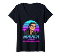 Mujer Siempre en Busca de una Futura Cita de ex señora Malcolm Camiseta Cuello V