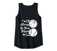 Mujer Siempre seré tu mayor fan softball Camiseta sin Mangas