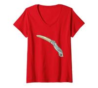 Mujer Sierra de poda Arborist Garden mantenimiento Camiseta Cuello V
