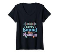Mujer Significado en Cada diseño de Conciencia de Voz Camiseta Cuello V