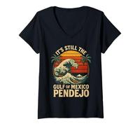 Mujer Sigue Siendo el Pendejo del Golfo de México Camiseta Cuello V