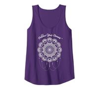 Mujer Sigue Tus Sueños. Mandala de Geometría Sagrada Camiseta sin Mangas