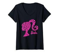 Mujer Silueta de Barbie Be The Boss Camiseta Cuello V