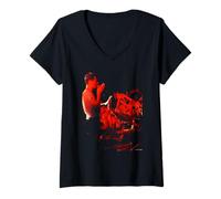Mujer Simple Minds Jim Kerr Live New Gold Dream Virginia Turbett Camiseta Cuello V