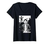 Mujer Simple Minds Jim Kerr Vocalista Don't You por Virginia Turbett Camiseta Cuello V