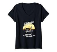 Mujer Simson - En el este el sol sale Camiseta Cuello V