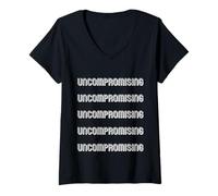 Mujer Sin concesiones Camiseta Cuello V