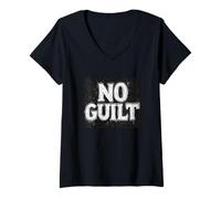 Mujer Sin culpa, solo libertad para un alma pacífica Camiseta Cuello V