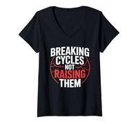 Mujer Sin niños por elección Orgullosamente sin hijos Estilo de vida para no padres Camiseta Cuello V