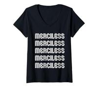 Mujer Sin piedad Camiseta Cuello V