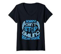 Mujer Síndrome de Angelman Camiseta Cuello V