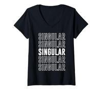 Mujer Singular Camiseta Cuello V