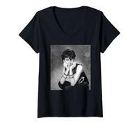 Mujer Sintetizador de almendras Soft Cell Singer Marc por Allan Ballard Camiseta Cuello V