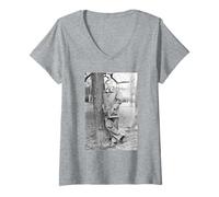 Mujer Sir David Attenborough Naturaleza El Planeta Azul Tierra 1984 Camiseta Cuello V