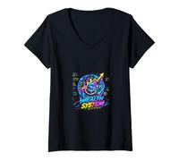 Mujer Sistema de Crecimiento de la Riqueza Diseño de Concepto de finanzas Digitales Camiseta Cuello V