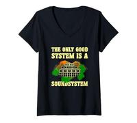 Mujer Sistema de Sonido The Only Good System Camiseta Cuello V