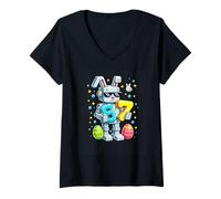 Mujer Six Seven Birthday Gamer Joke Funny Boys Gaming Edad 7 Camiseta Cuello V