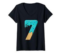 Mujer Six Seven Ice Cream 67 Fun Mason Meme Easy Halloween Costume Camiseta Cuello V