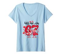 Mujer Six Seven Meme San Valentín - If You Love You Know Camiseta Cuello V