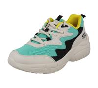 Mujer Skechers Cordones Espuma Viscoelástica Zapatillas Casual Paletas 33122