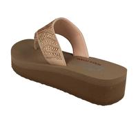 Mujer Skechers Piedra Caramelo 31614 de Dedo Plataforma Sandalias de Cuña