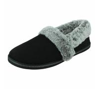 Skechers COZY CAMPFIRE TEAM TOASTY, Zapatilla baja para Mujer, Black Microfiber Suede/ Faux Fur Line, 38 EU