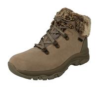 Skechers Trego Falls Finest, Botines Mujer, Beige (Taupe Suede/Nylon), 40 EU