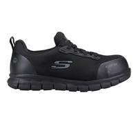 Mujer Skechers Seguridad Zapatillas Seguro Rastrear Jixie Aleación Puntera Work