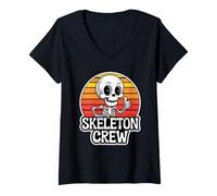 Mujer Skeleton Crew Camiseta Cuello V