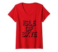 Mujer Skye Scotland Industrial - Isla de Skye Escocia Camiseta Cuello V