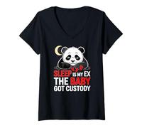 Mujer Sleep IS MY EX The Baby Got Custody Camiseta Cuello V