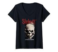 Mujer Slipknot Tribal Skull Back Camiseta Cuello V