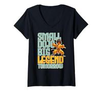 Mujer Small Dojo Big Legend Tomorrow Camiseta Cuello V
