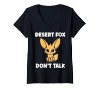 Mujer Small Funny Fennec Canids Funny Quote Fennec Fox Camiseta Cuello V