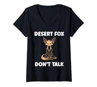 Mujer Small Funny Fennec Canids Funny Quote Fennec Fox Camiseta Cuello V