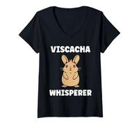Mujer Small viscachas mingon Animals Quote Simple Team Viscacha Camiseta Cuello V