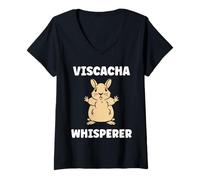 Mujer Small viscachas mingon Animals Quote Simple Team Viscacha Camiseta Cuello V
